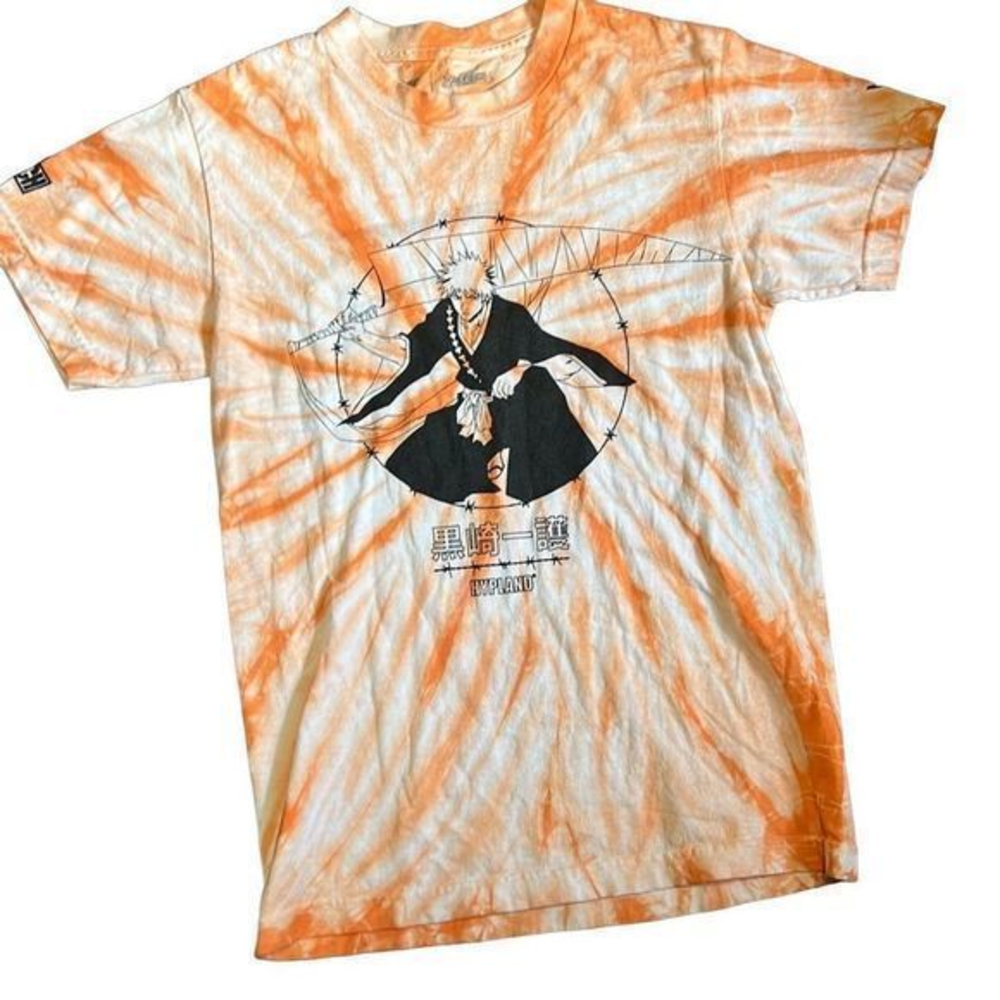 Hypland X Bleach orange‎ tie dye men’s small